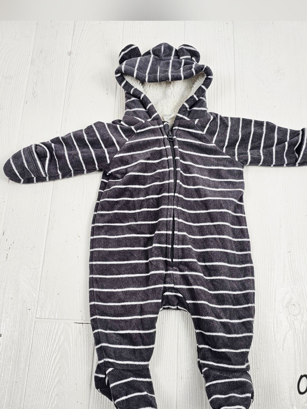 Old Navy Fleece Teddy Bear Bunting snowsuit